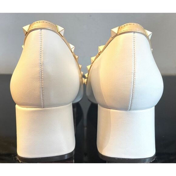 Adrienne Vittadini Studded Sage White Pointed Toe Women’s Heels Size 10 M - Picture 10 of 14